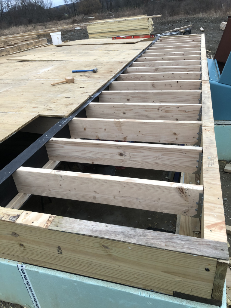 New joists installed